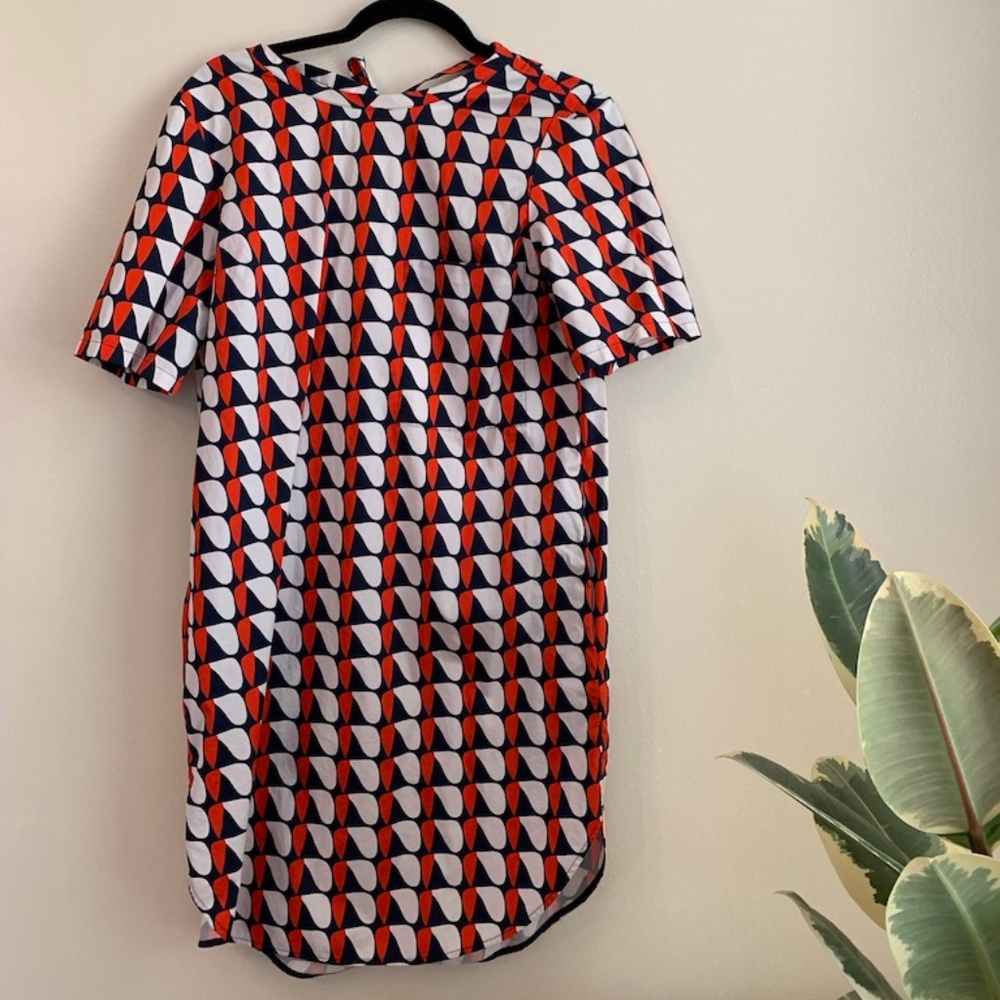 COS graphic patterned dress